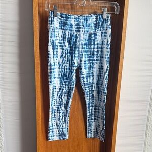 Tie dye Blue and White Kids Leggings